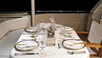 Motor yacht SPLENDIDO -  Aft Deck Dining